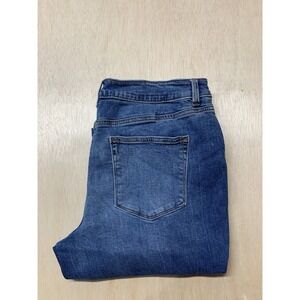 Maurices Skinny Jeans Women's XL-REG Blue Faded Mid‎ Rise 5-Pocket 35x29